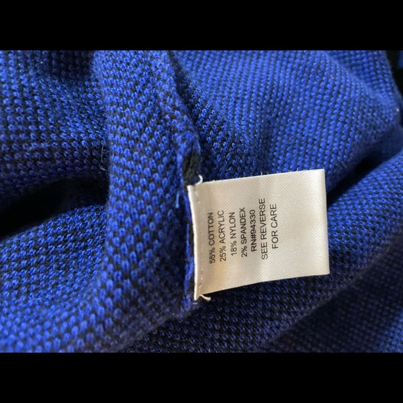 Black & Blue Baby Doll Dress. Size Medium. - Picture 4 of 4